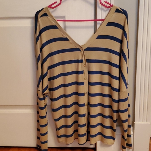 Red Haute Striped Shirt size small - Picture 2 of 2
